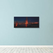 San Francisco Night Bridge Print (Insitu (Houten vloer))