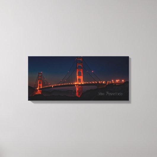 San Francisco Night Bridge Print (Voorkant)