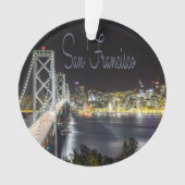 San Francisco Night Sky Line Golden Gate Bridge (devant)