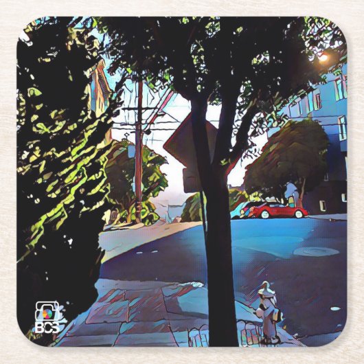 San Francisco Nob Hill Paper Onderzetter (Voorkant)