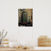 San Francisco North Beach Green Building Poster (Keuken)