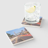 San Francisco North Beach Motion Blur Traffic Stenen Onderzetter (Zijkant)