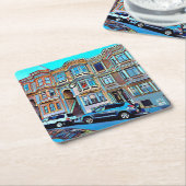 San Francisco North Beach Paper Onderzetter (Schuin)