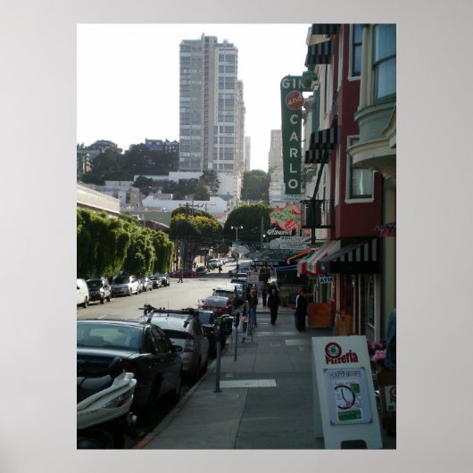 San Francisco North Beach Poster (Voorkant)