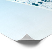 San Francisco Ocean Print Map Wallart Poster Gift  (Coin)