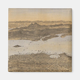 San Francisco, omringend land Magneet