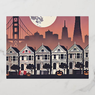 San Francisco Painted Dames Folie Feestdagen Briefkaart