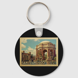 San Francisco Palace California Vintage Travel Sleutelhanger