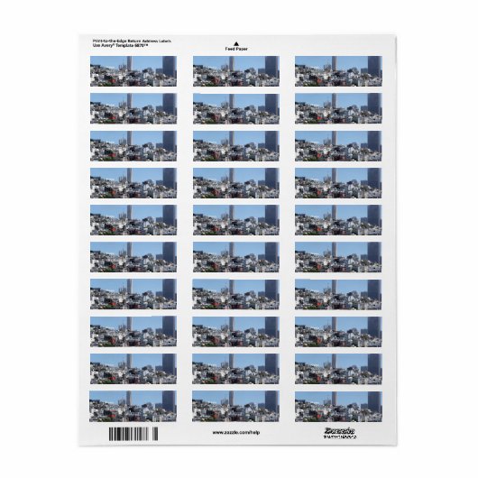 San Francisco Panorama Etiket (Full Sheet)