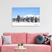 San Francisco Peaks in sneeuw Arizona Foto Canvas Afdruk (Insitu (Woonkamer))