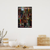 San Francisco Peinture Jack Laycox Impression d'ar (Cuisine)