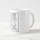 San Francisco Peninsula Map Extra Grote Beker (Voorkant rechts)