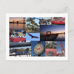 San Francisco Photo Collage Briefkaart