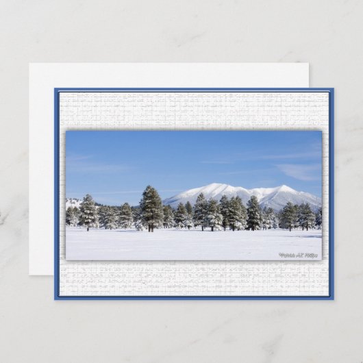 San Francisco piept op sneeuw Briefkaart (Voorkant / Achterkant)