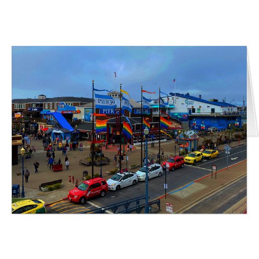 San Francisco Pier 39 Pride #1-1 Kaart (Voorkant Horizontaal)