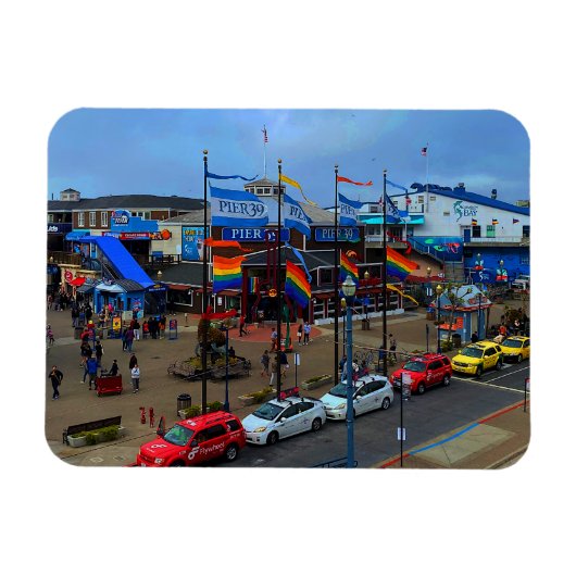 San Francisco Pier 39 Pride #1 Magnet (Horizontal)