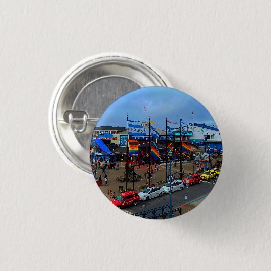 San Francisco Pier 39 Pride #1 Pinback Button (Voorkant /achterkant)