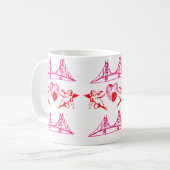 San Francisco Pink Cupids Koffiemok (Voorkant links)