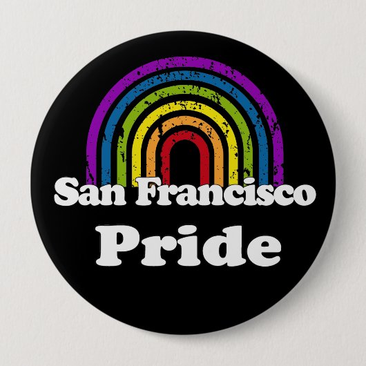 SAN FRANCISCO PRIDE RONDE BUTTON 4,0 CM (Voorkant)