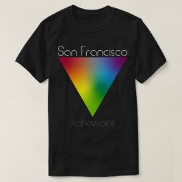 San Francisco Rainbow Triangle Gay LGBT Queer Name T-shirt