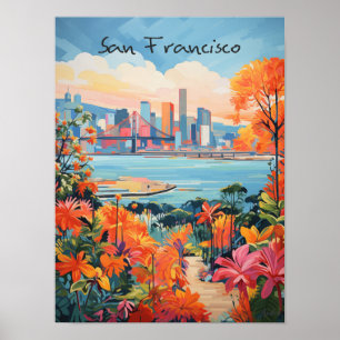 San Francisco Reis Stad Schilderen Esthetisch Poster