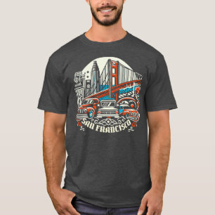 San Francisco retro stijl T-shirt