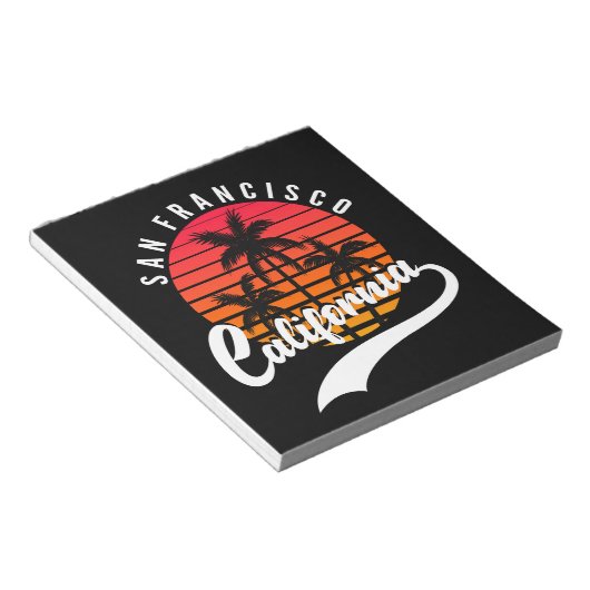 San Francisco Retro Sunset Notitieblok (Schuin)