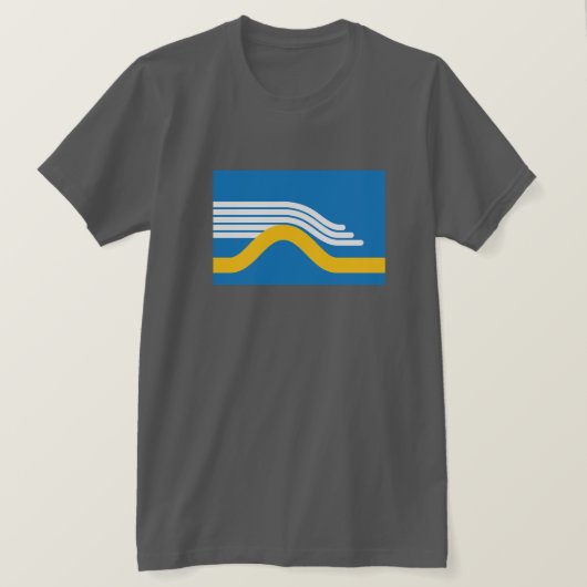 San Francisco Rolling Fog Flag T-shirt (Design voorkant)