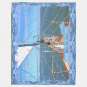 San Francisco Sailing 0869 Fleece Deken (Voorkant)