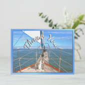 San Francisco Sailing Dank je wel 0869 Bedankkaart (Staand voorkant)