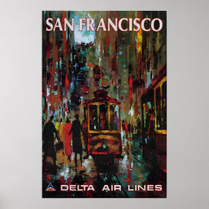 San Francisco Schilderij Jack Laycox Kunstprint De Poster