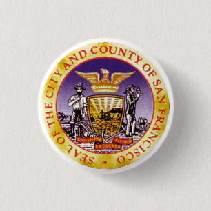 San Francisco Seal Ronde Button 3,2 Cm