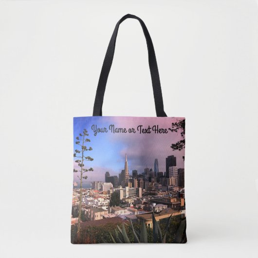 San Francisco Skyline #12 All Over Print Canvas ta Draagtas (Voorkant)