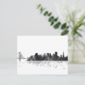 SAN FRANCISCO SKYLINE BRIEFKAART (Staand voorkant)