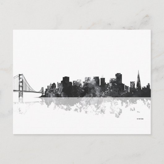 SAN FRANCISCO SKYLINE BRIEFKAART (Voorkant)