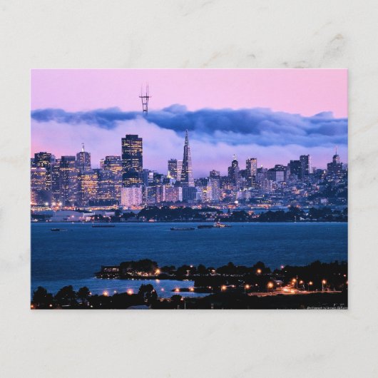 San Francisco Skyline Briefkaart (Voorkant)