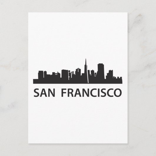 San Francisco Skyline Briefkaart (Voorkant)