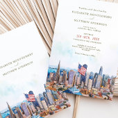 San Francisco Skyline Destination Wedding Kaart