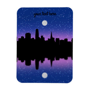 San Francisco Skyline Drawing #1 Magnet Magneet