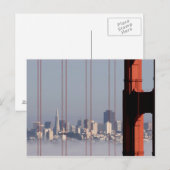 San Francisco Skyline from Golden Gate Bridge. Briefkaart (Voorkant / Achterkant)