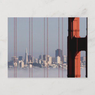 San Francisco Skyline from Golden Gate Bridge. Briefkaart