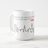 San Francisco Skyline Girl Quote Mok (Voorkant links)