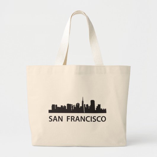 San Francisco Skyline Grote Tote Bag (Voorkant)