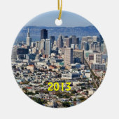 San Francisco Skyline Holiday Ornament (Voorkant)