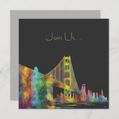 SAN FRANCISCO SKYLINE KAART (Voorkant / Achterkant)