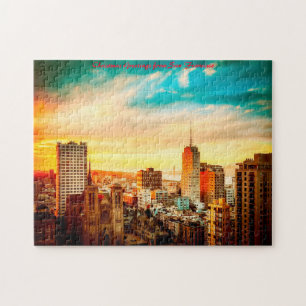San Francisco Skyline. kerstcadeautjes Legpuzzel