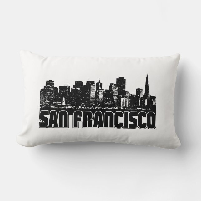 San Francisco Skyline Kussen (Voorkant)