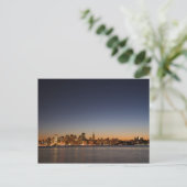 San Francisco Skyline op Sunset Briefkaart (Staand voorkant)