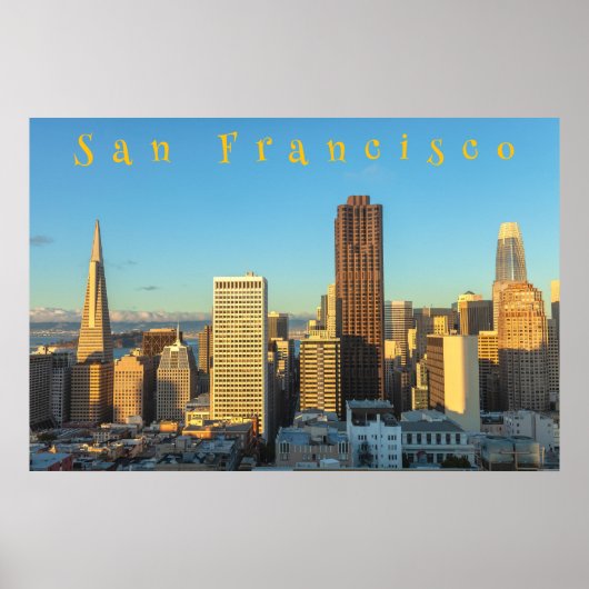 San Francisco Skyline Poster (Voorkant)