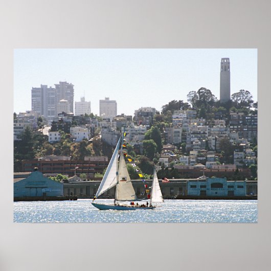 San Francisco Skyline Poster (Voorkant)